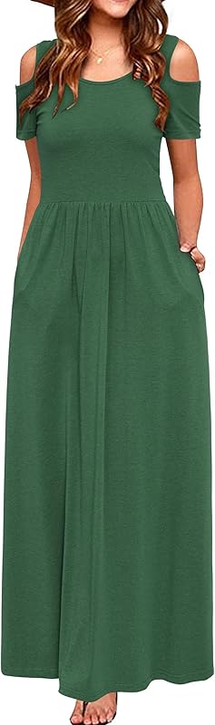 STYLEWORD Fashion Dresses Shoulder Sundress