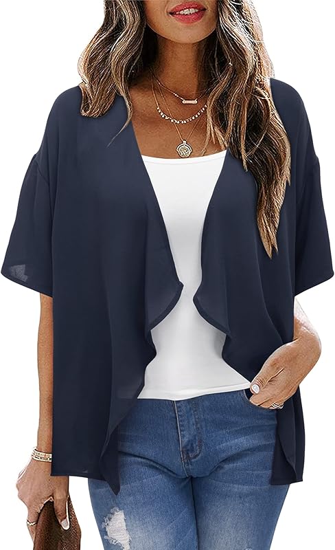 STYLEWORD Womens Summer Cardigan Chiffon